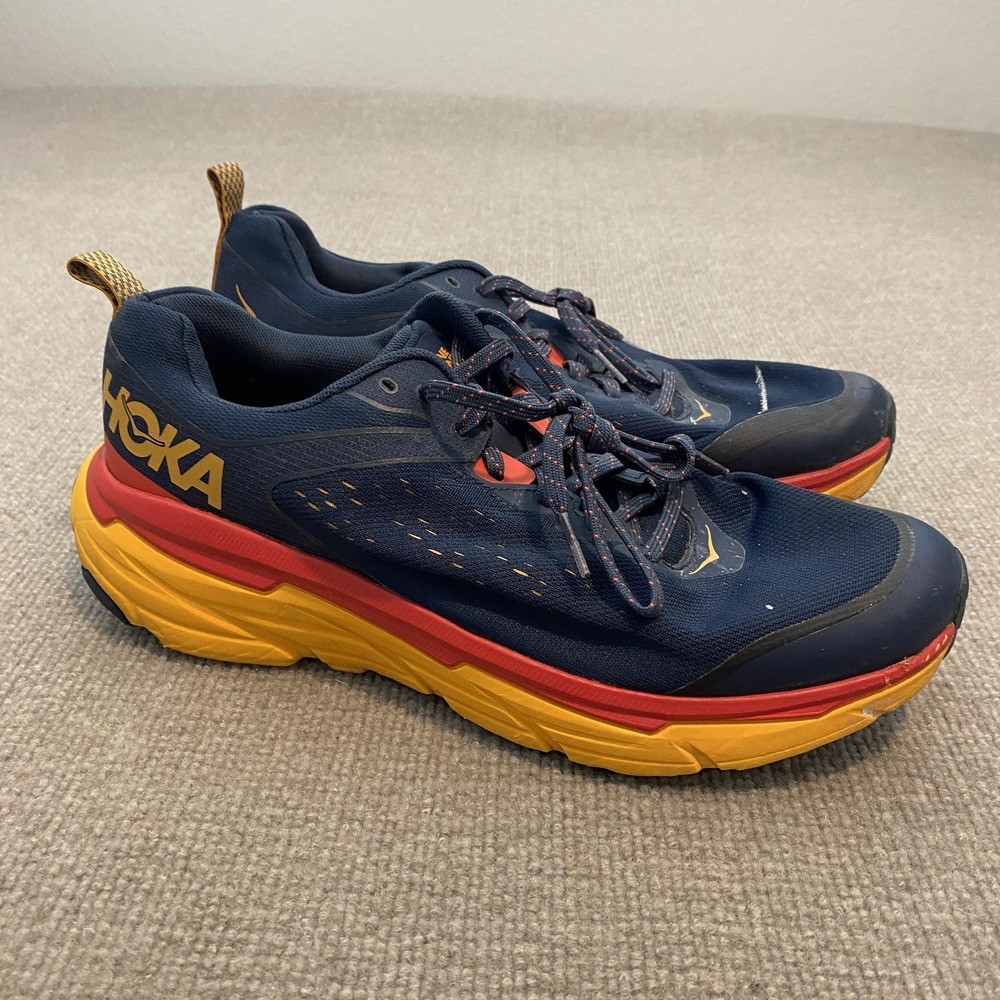 Hoka One One Challenger ATR 4 Shoes Mens Size 12 2E Blue Trail Running Sneakers